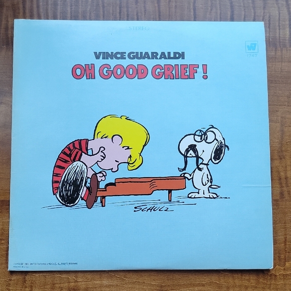 Peanuts Other - Vince Guaraldi Oh Good Grief Vinyl LP Record